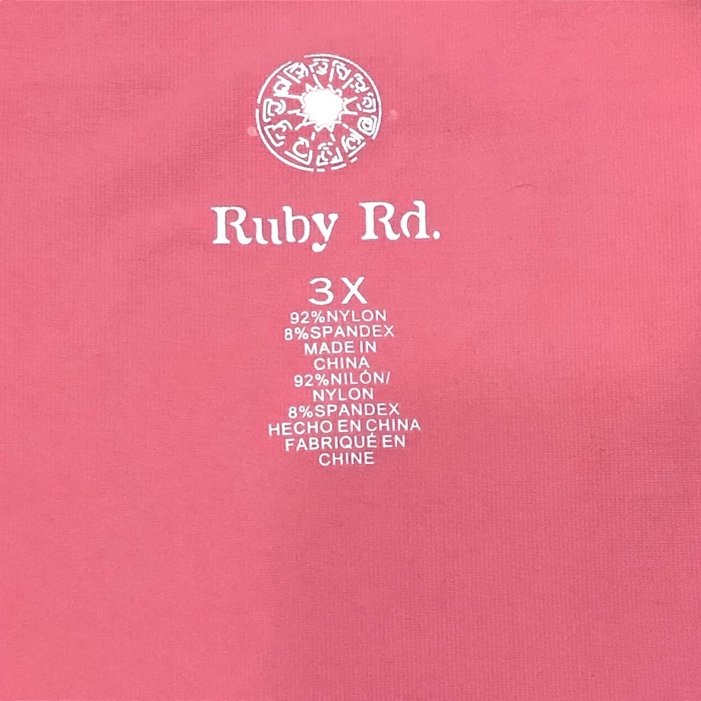 Ruby Rd. peach sleeveless top - Picture 4 of 6